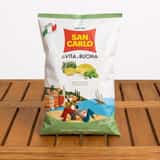 Pesto potato chips
